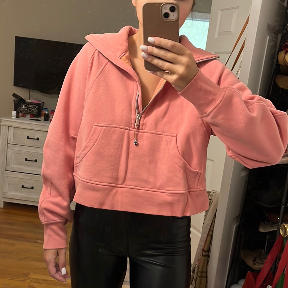 Lululemon Scuba Funnel Neck Half Zip NO HOOD